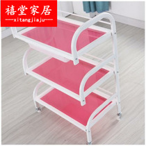 Beauty cart rack beauty salon fire can pull cart new product cart shelf three layer light small wheel hand