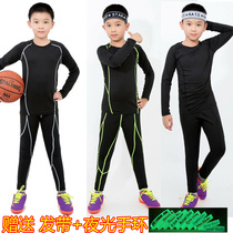 Basketball suit Mens childrens sports tights suit Childrens basketball tights lined with base clothes Football fitness