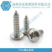 Authentic 304 stainless steel flat head self-tapping screw cross large flat head self-tapping screw M4 * 10