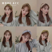 Moranti color wide-sided hairband temperament female Korean Net Red simple hair card art wild go out headdress headband