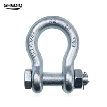 Shengdiao American bow shackle with lifting buckle snap ring Galvanized shackle High strength lifting accessories external nut