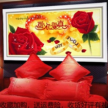 5D Diamond painting 2018 new full drill real high-grade constant sticky beads point drill stick cross stitch masonry show bedroom living room