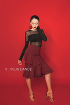 V PLUS DANCE high snow Latin DANCE practice dress lady skirt