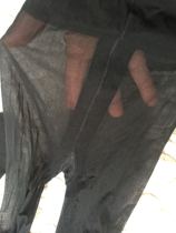 Spandex T crotch foot velvet reinforcement thickened plus triangular cotton crotch black ladies pantyhose bottom silk stockings