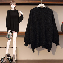 Tide Ocnltiy Autumn and Winter New Fashion Womens Clothing Skin Age Irregular Sweater Beat Ocnltiy Wear V-collar Coat