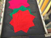 Factory direct thick dance test silk flower cotton octagonal towel handkerchief duo handkerchief northeast yangko