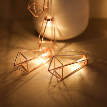 LED small lantern Hollow rhinestone home room decoration light Girl heart dormitory layout net red ins hanging light string light