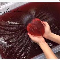 Net red foaming glue Childrens girl Slime m home decompression crystal mud oversized fake cement Ba big box shaking sound
