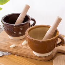 t Stir Chilis Ring Peppers Fried Pepper peel Egg Rice Paste Mash Mashed Tea Grinding Machine Earth Pottery Mashed Garlic Ginger Garlic Mortar