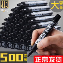 Oily notebook pen Black coarse wholesale can add ink color note good number Large capacity waterproof does not fade red coarse head big head coarse pen can not be rubbed Express logistics special large hook line mark