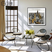 Art House Modern Minimalist Loft Industrial Wind Fresco New York Empire Building Hung Painting Living Room Bedroom Hotel Decoration Painting