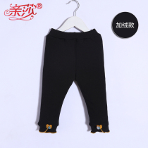 Winter girl gush trousers female baby warm and suede pants children thickened underpants girl clip cotton cotton pants