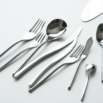 Blue Lotus princess series 304 stainless steel tableware 18 10 main meal knife and fork spoon coffee spoon mixing spoon fruit fork