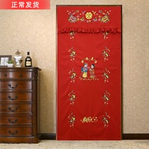 Chinese Mainland Shaanxi Embroidery Embroidery Embroidery Factory Home Direct Sky Show Door Curtain Wind Shield Wedding Wedding House Partition Send Sticky Hook