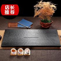 ?Wu Jinshi tea plate whole new Chinese style simple home office o drainage size stone tea table Stone tea