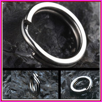 CaliLuia 6008 flat stainless steel powerful double ring connecting ring reinforced O-ring bait connecting ring