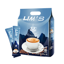 New special offer Malaysia imported LIMS Blue Mountain flavor instant coffee powder 40 bags bagged three-in-one