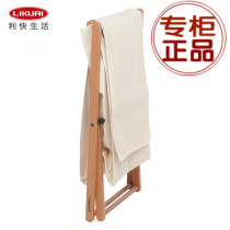 Beautiful hair (FOPPA Italy imported foldable cart wooden laundry basket storage basket storage basket Dirty clothes basket