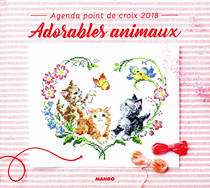  Boutique mango cross stitch embroidery Mango DMC Agenda 2018 55p animal cross stitch