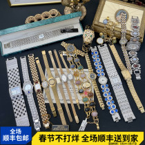 Medieval vintage antique watches European and American watches all-match ins Hong Kong style gift large dial womens watch bracelet bracelet watch