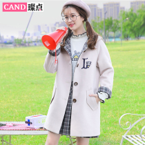  Can point girl Korean version thickened autumn fur coat mid-length junior high school students winter fur coat college style