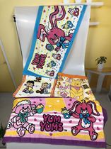 Buy ten foreign trade Original Single cotton cut velvet printed towel size 74*34 around the handling capacity big discount