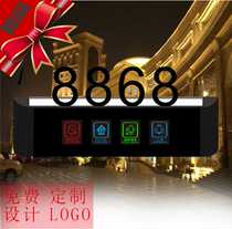 New Custom Creativity Hotel Electronic Doorplate Wire Drawing Panel Smart Touch Switch Doorbell Customised Guesthouse Room number