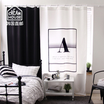 (CreamHouse) Korea white minimalist A living room study bedroom semi-blackout curtains