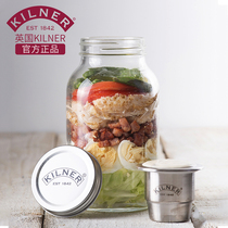 kilner food storage tank overnight Oatmeal cup glass bottle salad jar food grade portable jar sealed jar