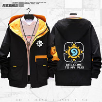 Hearthstone tops around the same men and women couples casual jacket sweater trench coat clothes