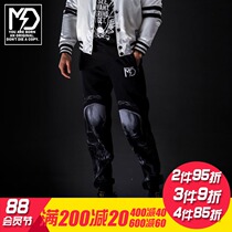 Muscledog muscle dog hipster series skull print fitness sports pants Fitness sweatpants
