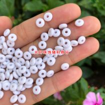 6mm porcelain white abacus beads solid white wheel beads flat beads DIY jewelry accessories handmade materials