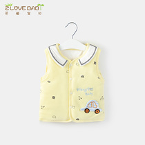 Baby vest autumn and winter 0-3 years old 1 child waistcoat boys and girls newborn baby vest thickened warmth