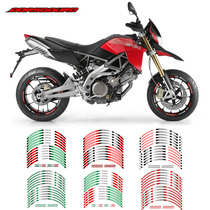Aprilia DORSODURO reflective rim sticker steel ring with flower hub sticker motorcycle wheel stickers
