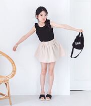 50-fold clearance ~ summer dress new childrens clothing girl childrens cotton woven elastic waist skirt