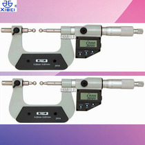Green volume electronic gear micrometer 0-25-50-75mm * more than 0001 explicit lettering gear micrometer 