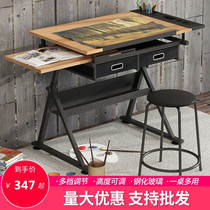 Liftable Painting And Calligraphy Painting Table Painting Desk Painting Case Fine Art Cartography Drawing Table American Desk Oil Painting Bench Table