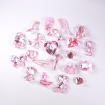 Toddler Child Princess Girl Child Grabbed Crystal Reward Gift Gift Pink Acrylic String Jewel Toy