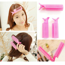 South Koreas new air bangs curly hair artifact plastic roll lazy self-adhesive curling hair tube duck-billed curler