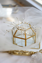 French bridal headdress Korean fairy beauty wedding dress national cheongsam pearl accessories Chinese style show hair accessories