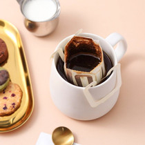 Shallow tea house hanging ear coffee boutique deployment Italian hanging ear coffee medium roasted coffee American pure black coffee powder