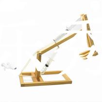 1 Set DIY Assembly Wooden Building Models Toy Science Educat