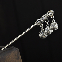 Vintage Simple Miao Silver Little Fortune Bag Classic Hair Hair Girls Walker Tray Shipping Festival Birthday Gift for Women