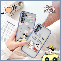 Huawei nova7 mobile phone case new nova7pro all-inclusive lens protective cover novo7se anti-drop frosted cartoon transparent silicone soft shell personality creative men and women 5G camera fine hole love