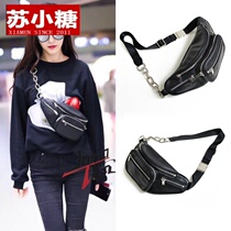 Running bag female 2021 new fashion Korean version of the ins Wild mini crossbody women bag AW King chest bag chain bag