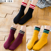 2018 fashion pile socks children in the tube Korean version of the Mori literature high Clothing Spring and Autumn Winter push thick warm