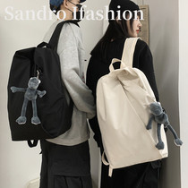 France Sandro Ifashion couple school bag Male large capacity high school college student shoulder bag Fitness backpack