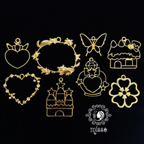 miss little morning diy crystal drops glue uv resin glue girl heart lace beautiful dream metal frame Gold