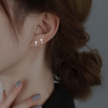 Ancient cat Ning combination single drill Super fairy without ear hole false earrings female hipster Moren Department Japanese students Star ear clip