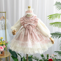 Children Lolita Girls Lolita skirt Year-old baby Spring and Autumn dress Princess female children Lolita skirt